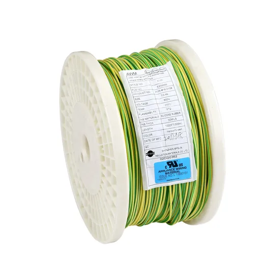 UL3726 Silicone Rubber Cables 24AWG 600V/150c FT2 Yelow/Green Robot Home Appliance Light 