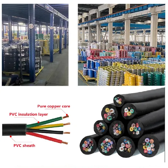 RV Rvv Electrical Power Copper Conductor Cables and Wires Supplies 1X2.5mm Electric Wire Cable House Wiring 