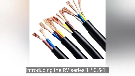Premium Quality 1*0.75 RV Series Cable for Reliable Connections 
