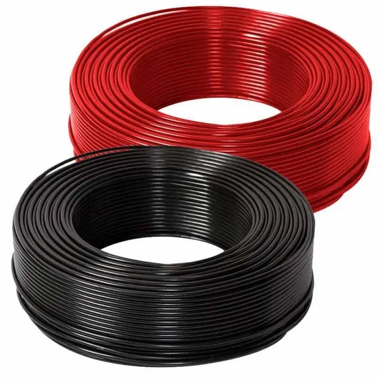 Solar Cables 4mm2 6mm2 10mm2 Electrical Supplies House Photovoltaic Electrical Wires Manufacturers Red/Black Tinned Copper 