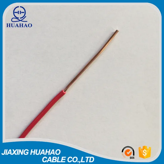 Electrical Wire Copper Conductor Electric PVC Insulated Single BV Cable 