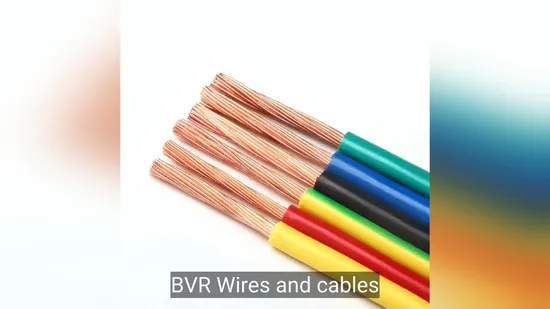 Factory Direct Bvr Copper Wire Cables for Electrical Projects 